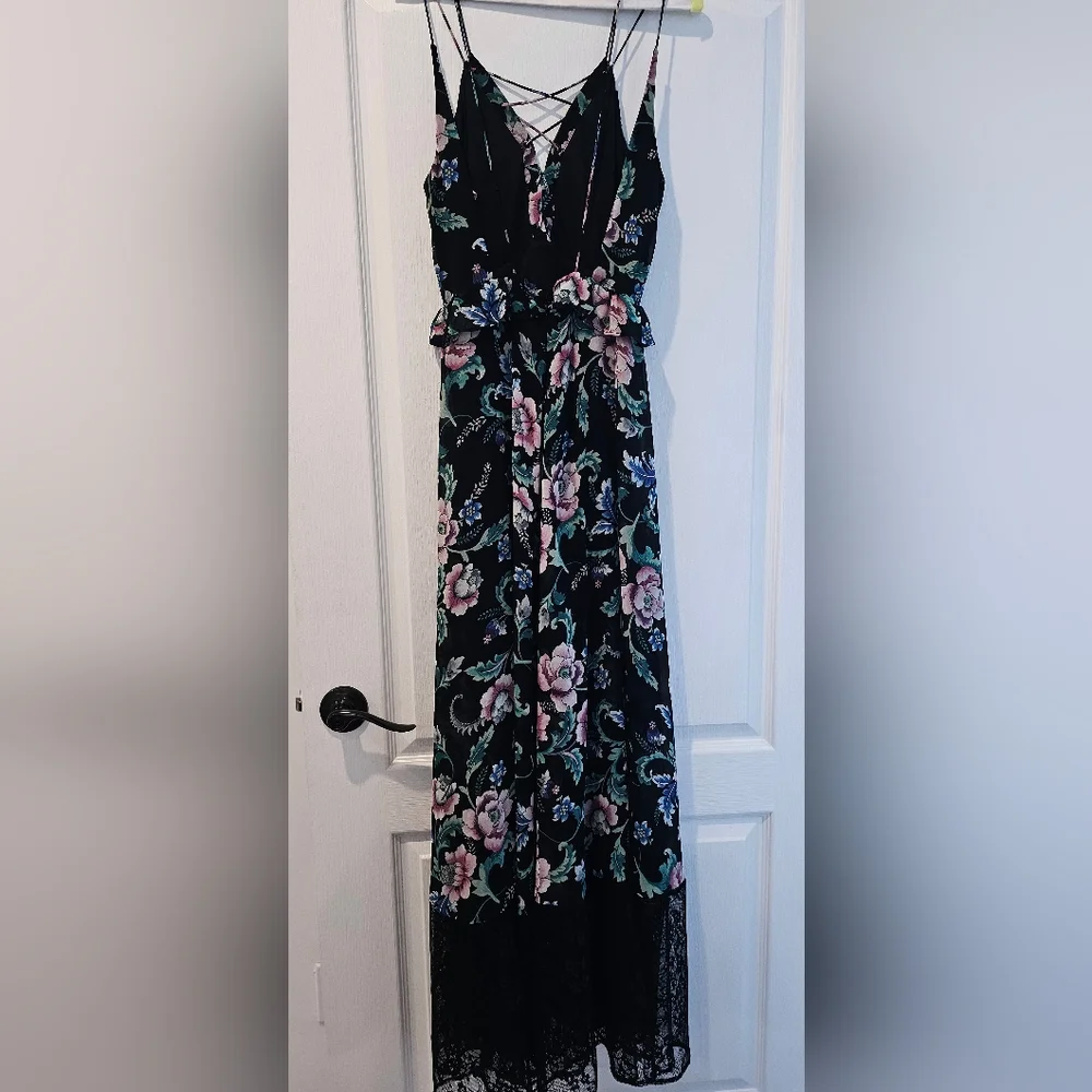 EXPRESS FLORAL lace up Maxi - Picture 6 of 8